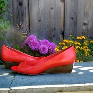 Cole Haan Red Wedge Shoes Size 6